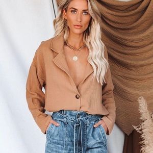 Camel lightweight blouse